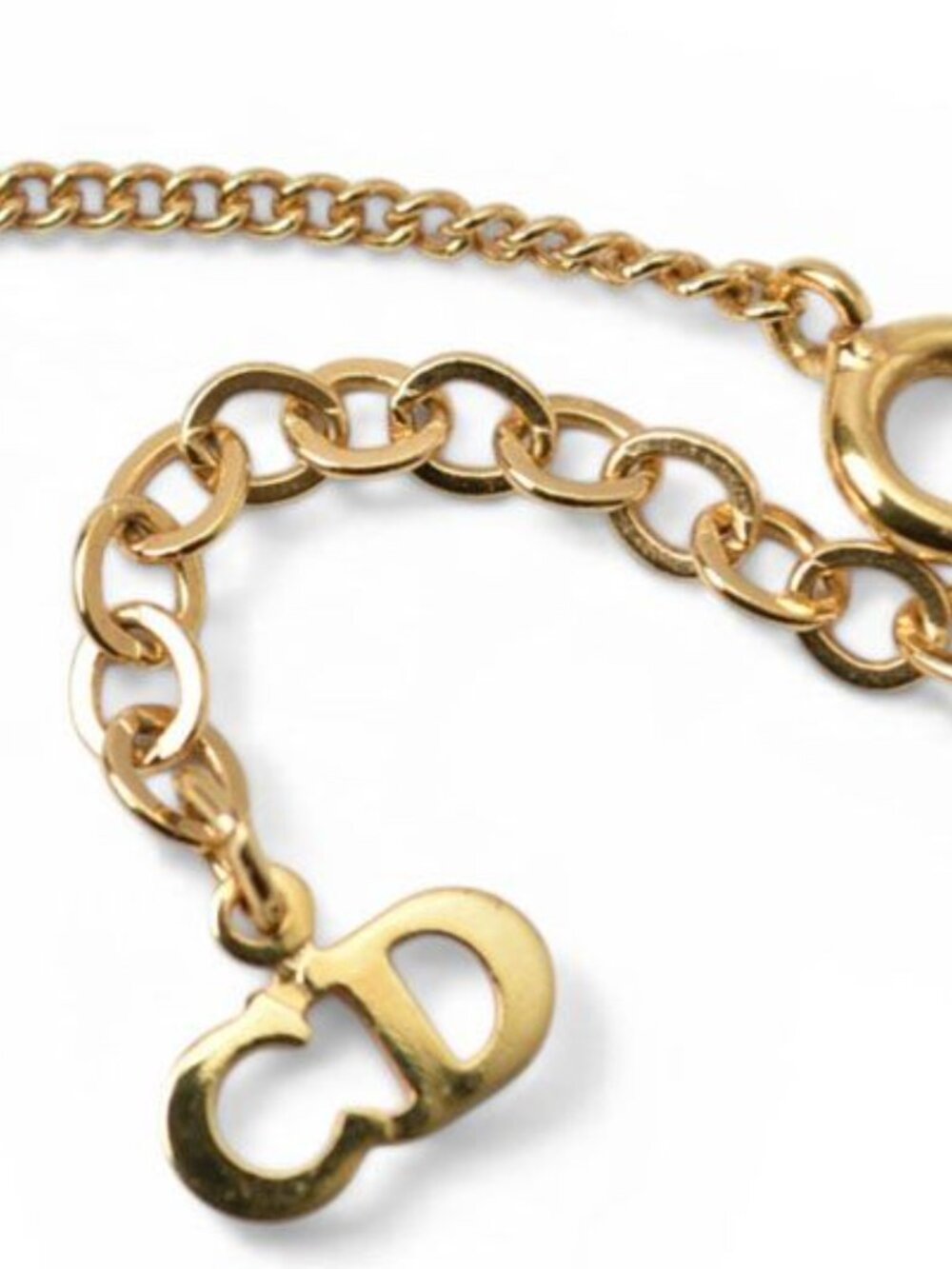 Dior Necklace Pendant Vintage CD Logo Gold - Picture 5 of 8